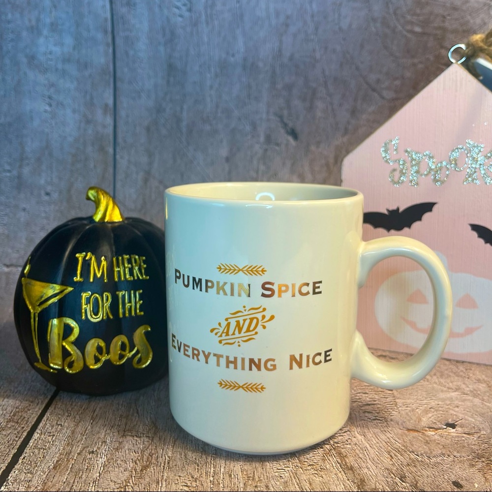 Metallic Pumpkin Spice Everything Nice Coffee Mug
